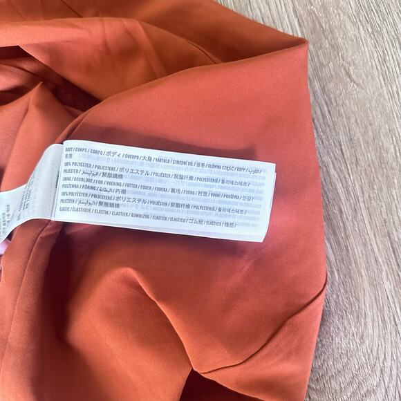 Abercrombie & Fitch Rust Floral Long Sleeve Mini Dress - Picture 15 of 16